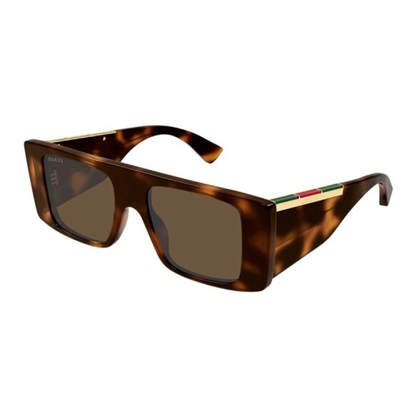 NEW GUCCI SUNGLASSES GG1888S 002 HAVANA MEN SQUARE EYEWEAR - Picture 1 of 3